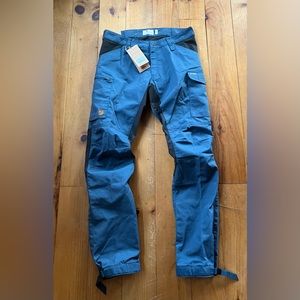 Fjallraven - NWT! Men's Kaipak Trousers Hiking Pants, 32L - Uncle Blue Dark Gray